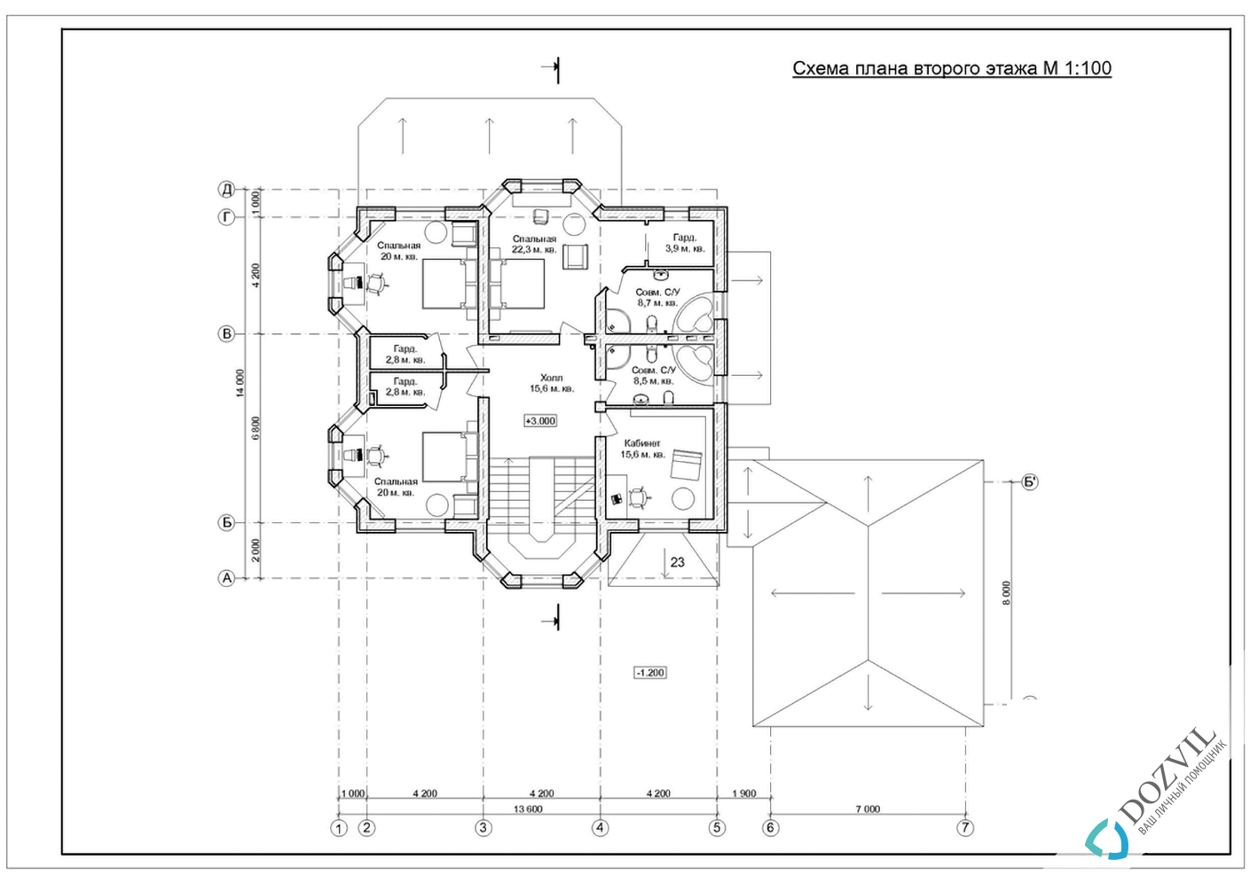 Оформление гаража > Гараж на участке рядом с жилым или садовым домом > 2 этап - Разработка эскиза намерений строительства